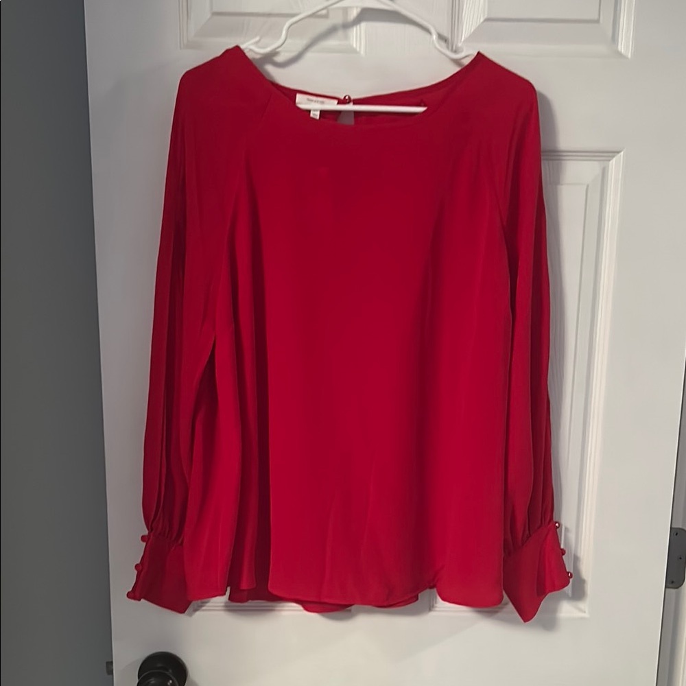 NWT Maurices Vibrant Red Blouse